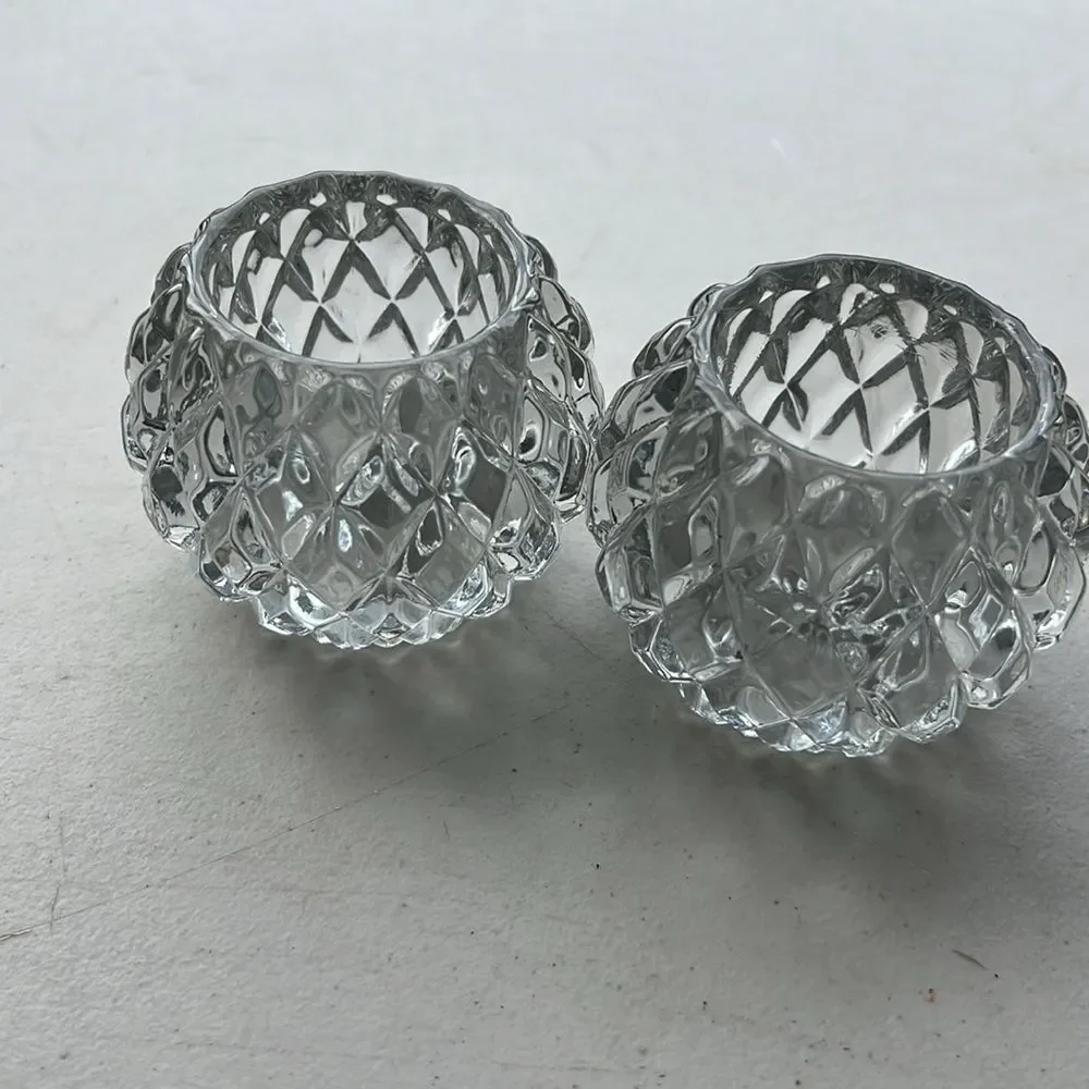 Pair of Mikasa Crystal Candle Holders 🌸